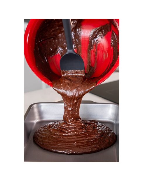 Cuillère Spatule à poignée souple grise