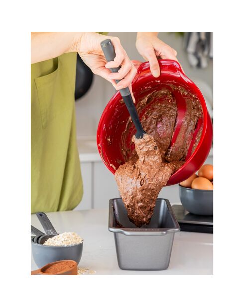 Cuillère Spatule à poignée souple grise