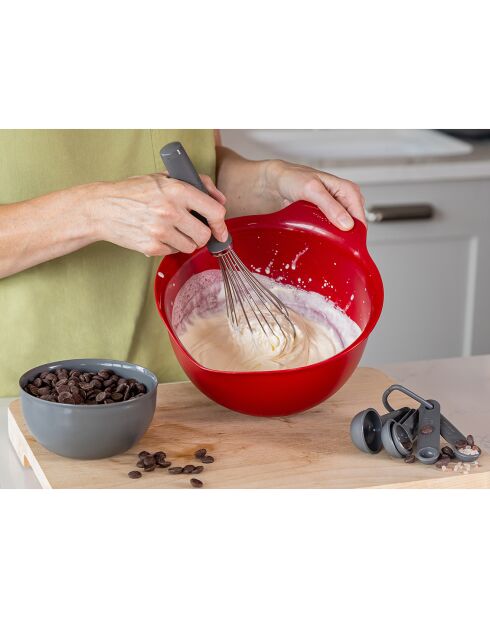 Fouet utilitaire à poignée souple gris