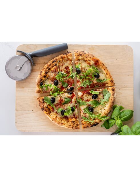 Coupe-pizza à poignée gris