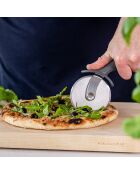 Coupe-pizza à poignée gris