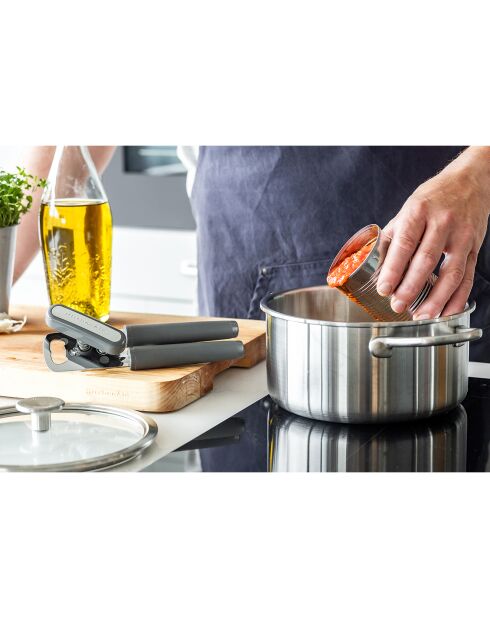 Ouvre-boîtes multi-usages gris