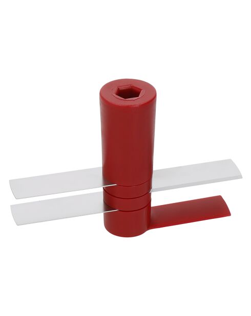 Hachoir manuel rouge