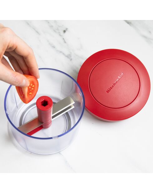 Hachoir manuel rouge