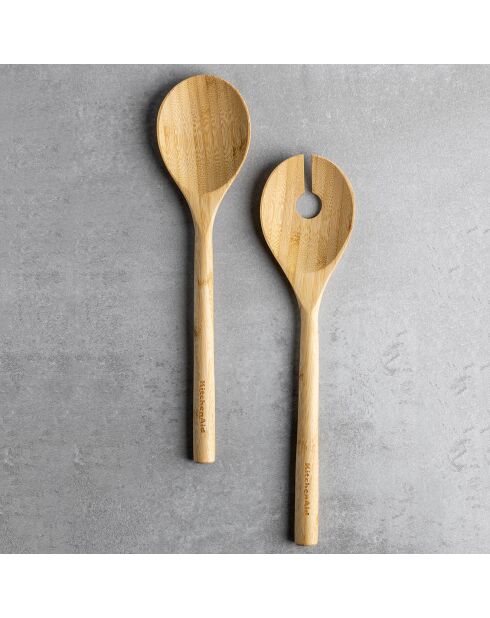 Couverts à salade bois