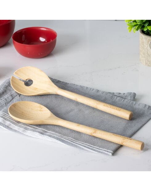 Couverts à salade bois