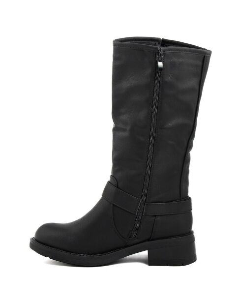 Bottes Wendy noires - Talon 8 cm