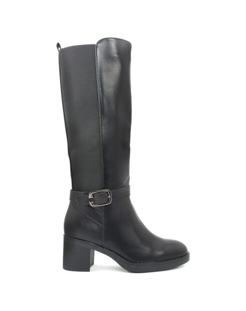 Bottes Pauline noires - Talon 6 cm