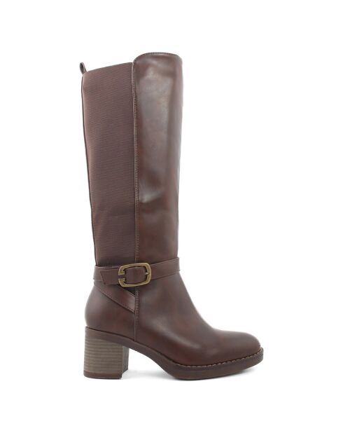 Bottes Pauline marron - Talon 6 cm