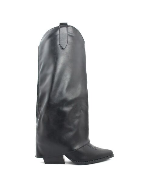 Bottes Margaux noires - Talon 7 cm