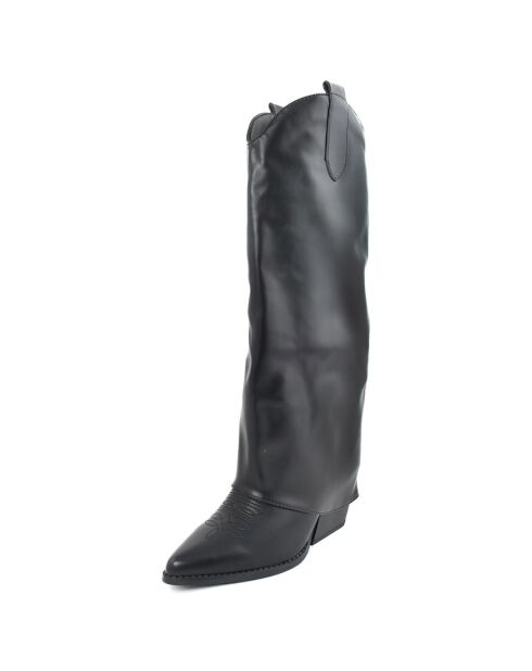 Bottes Margaux noires - Talon 7 cm