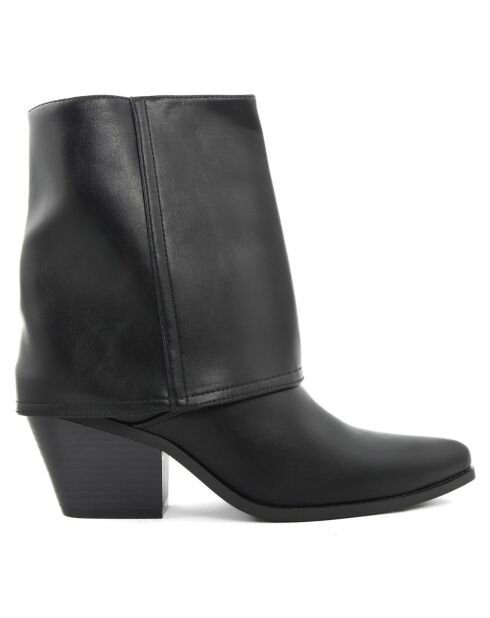 Bottines Lina noires - Talon 7 cm