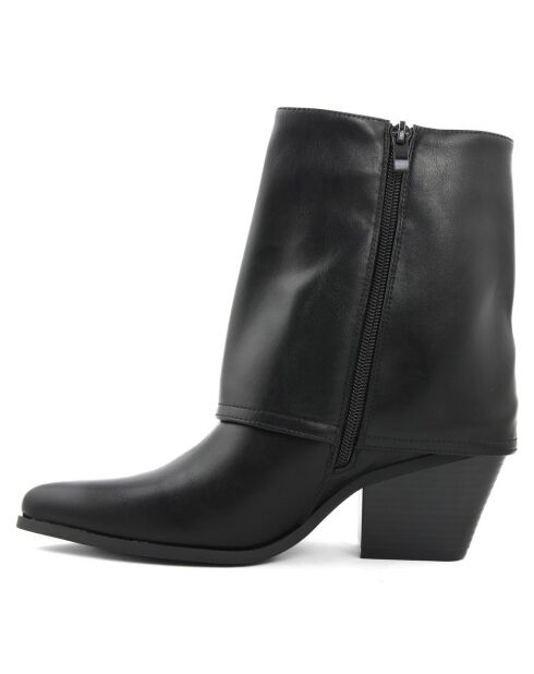 Bottines Lina noires - Talon 7 cm