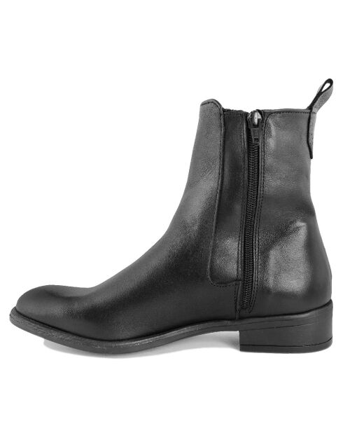 Chelsea boots en Cuir Manon noires