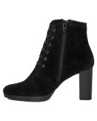 Bottines en Velour de Cuir Louna noires - Talon 8.5 cm