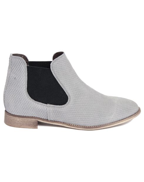 Chelsea boots en Cuir Eva grises