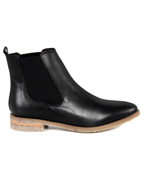 Chelsea boots en Cuir Lucie noires