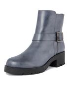 Bottines en Cuir Clémence grises - Talon 5 cm