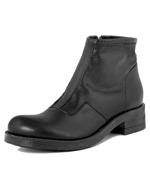 Bottines en Cuir Maria noires