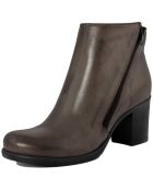 Bottines en Cuir Diana marron - Talon 7 cm