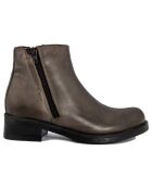 Bottines en Cuir Lily marron