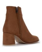 Bottines Amélia marron - Talon 6.5 cm