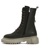 Boots Thaïs vertes - Talon 6 cm