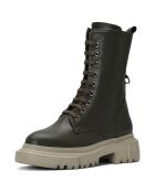 Boots Thaïs vertes - Talon 6 cm