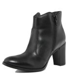 Bottines en Cuir Nina noires - Talon 8 cm