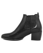 Bottines en Cuir Nour noires - Talon 6 cm