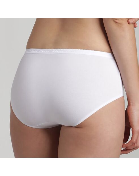 3 Culottes midi Cotton Bio blanc/beige/noir