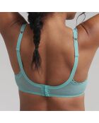 Soutien-gorge Coeur Croisé Feminin Dentelle bleu turquoise