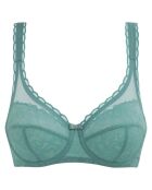 Soutien-gorge Coeur Croisé Feminin Dentelle bleu turquoise