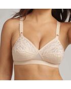 Beiger BH mit Kreuzherz