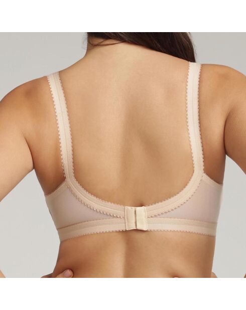 Beiger BH mit Kreuzherz