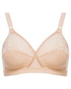 Beiger BH mit Kreuzherz