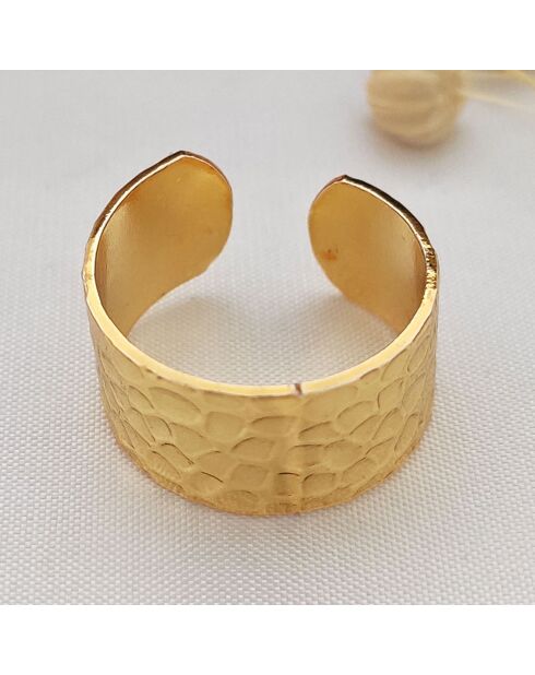 Bague ajustable en plaqué Or sur laiton