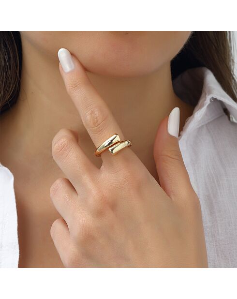 Bague ajustable en plaqué Or sur laiton