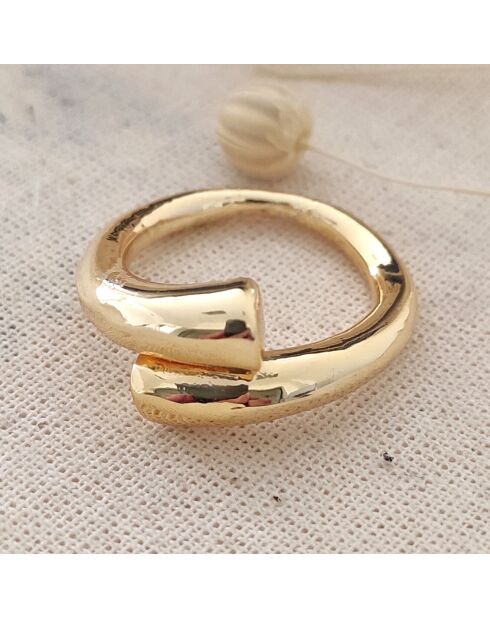 Bague ajustable en plaqué Or sur laiton
