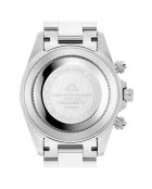 Montre Homme Quartz en Acier Grand Mont Ceramic argentée