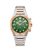 Montre Homme Quartz en Acier Raidillon Chrono argenté/rose doré