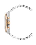 Montre Homme Quartz en Acier Raidillon Chrono argenté/rose doré