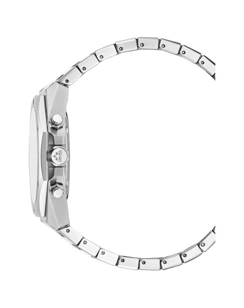 Montre Homme Quartz en Acier Raidillon Chrono argentée