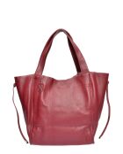 Sac fourre-tout en Cuir Isabella Rhea vin - 38x54x19 cm