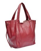 Sac fourre-tout en Cuir Isabella Rhea vin - 38x54x19 cm