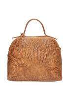 Sac à main en Cuir Isabella Rhea cognac - 27x34x16 cm