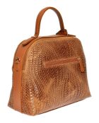 Sac à main en Cuir Isabella Rhea cognac - 27x34x16 cm