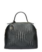 Sac à main en Cuir Isabella Rhea noir - 27x34x16 cm