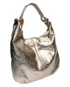 Sac hobo en Cuir Carla Ferreri bronze - 33x43.5 cm