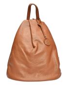 Sac à dos en Cuir en Cuir Luisa Vannini cognac - 38x36x18 cm